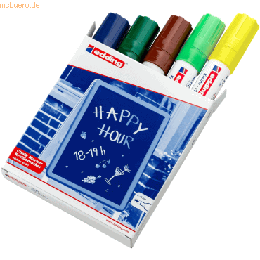 edding Kreidemarker edding 4090 4-15mm blau, grün, braun, hellgrün, ne edding Kreidemarker edding 4090 4-15mm blau, grün, braun, hellgrün, ne von Edding