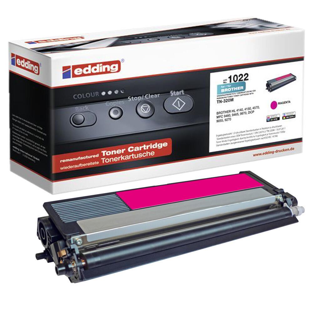 edding Toner EDD-1022 magenta kompatibel zu brother TN-320M edding Toner EDD-1022 magenta kompatibel zu brother TN-320M von Edding