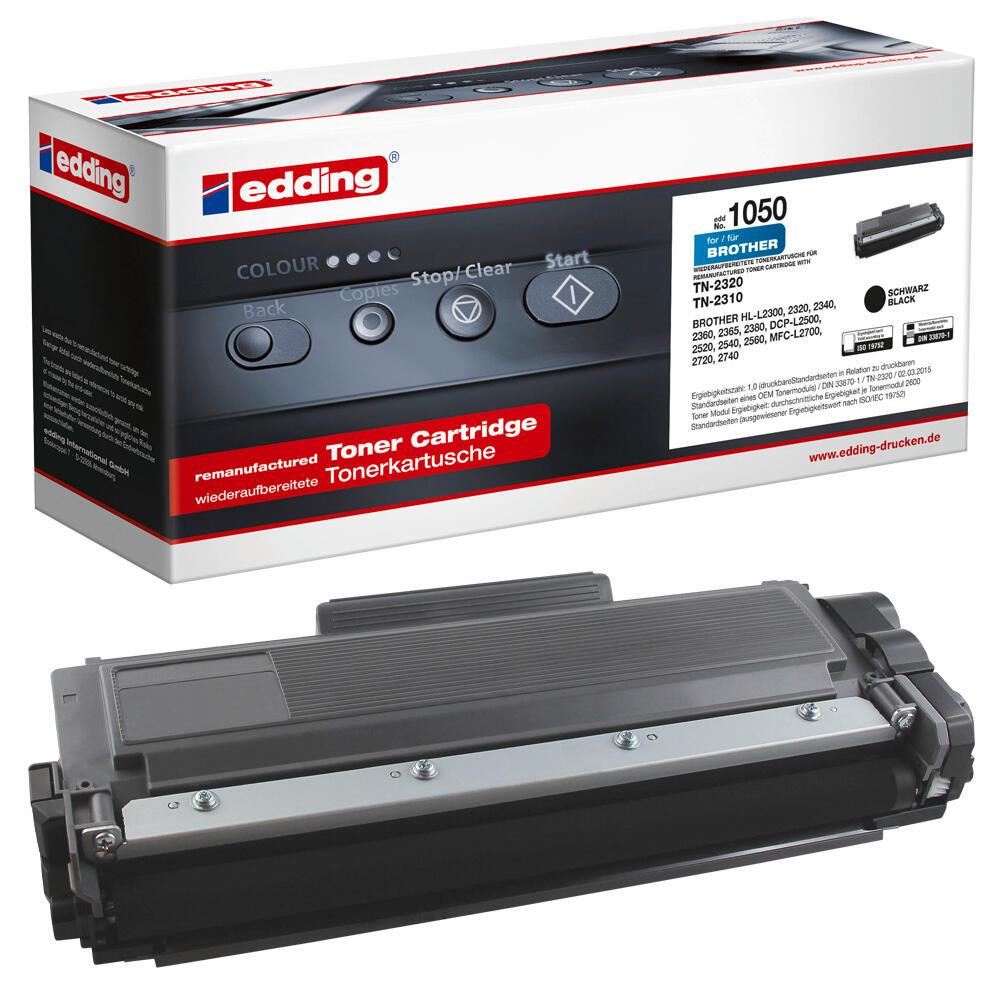 edding Toner EDD-1050 schwarz kompatibel zu brother TN-2320/2310 edding Toner EDD-1050 schwarz kompatibel zu brother TN-2320/2310 von Edding