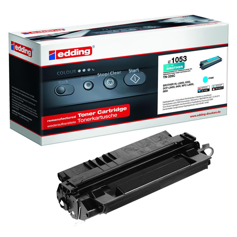 edding Toner EDD-1053 cyan kompatibel zu brother TN-326C edding Toner EDD-1053 cyan kompatibel zu brother TN-326C von Edding