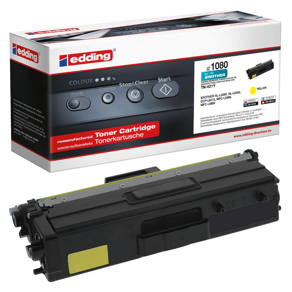 edding Toner EDD-1080 gelb kompatibel zu brother TN-421Y edding Toner EDD-1080 gelb kompatibel zu brother TN-421Y von Edding