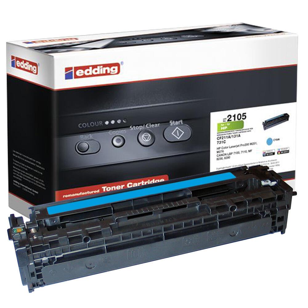 edding Toner EDD-2105 cyan kompatibel zu HP 131A (CF211A) von Edding
