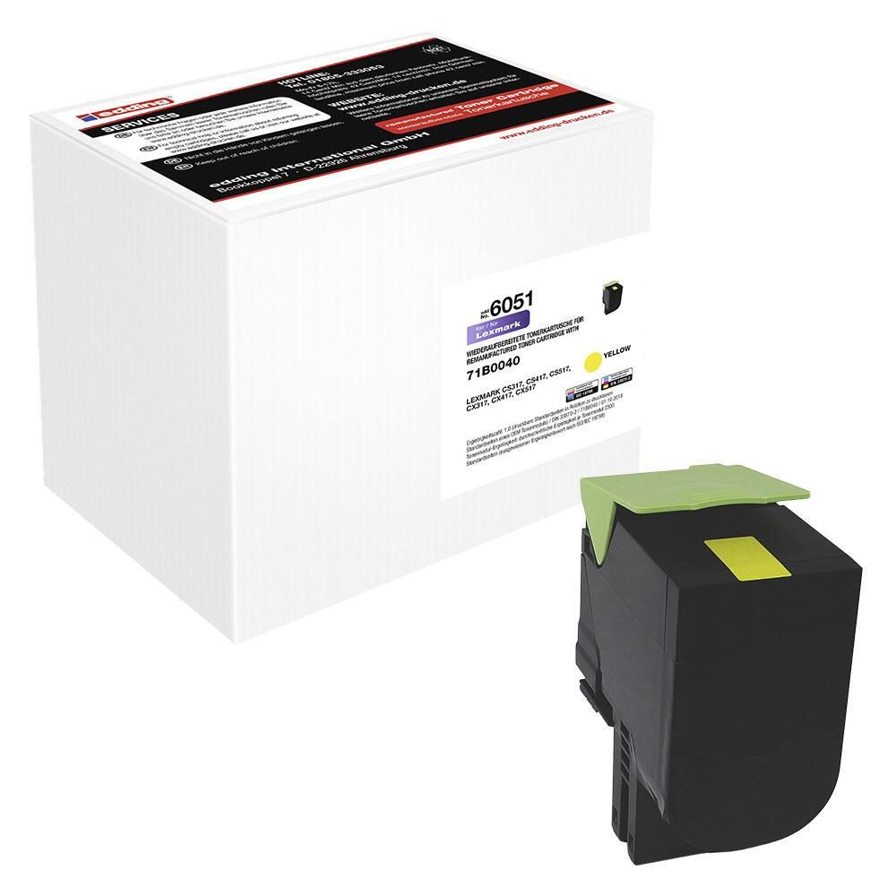 edding Toner EDD-6051 gelb kompatibel zu LEXMARK 71B0040/71B20Y0 edding Toner EDD-6051 gelb kompatibel zu LEXMARK 71B0040/71B20Y0 von Edding