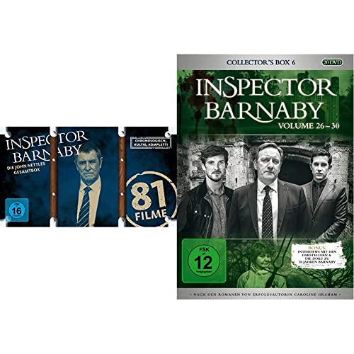 Inspector Barnaby - Die John Nettles Gesamtbox [47 DVDs + 1 CD] & Inspector Barnaby - Collector's Box 6, Vol. 26-30 [20 DVDs] von Edel Germany CD / DVD