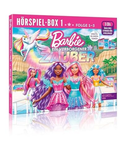 Barbie - Ein verborgener Zauber: Hörspiel-Box (Folge 1 - 3) - Die Original-Hörspiele zur TV-Serie mit GRATIS Blumensamen von Edel Kids