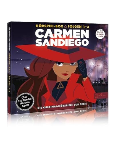 Carmen Sandiego: Hörspiel-Box (Folge 1-3) - Die Original-Hörspiele zur Serie mit GRATIS Blumensamen von Edel Kids