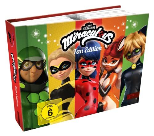 Miraculous - Geschichten von Ladybug & Cat Noir: Fan Edition - Mit den Staffeln 1 - 3 und 10 Webisodes [10 DVDs] - Mehr als 30 Stunden, 10 Stück (1er Pack) von Edel Kids