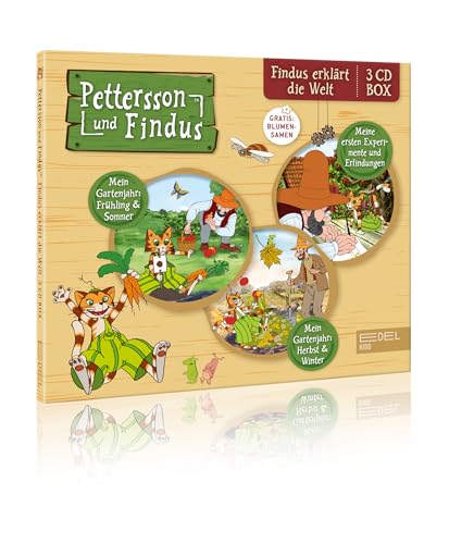 Pettersson und Findus: Findus erklärt die Welt Hörspiel-Box mit GRATIS Blumensamen von Edel Kids