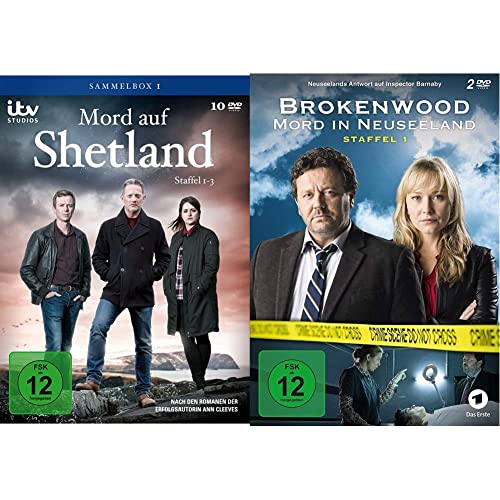Mord auf Shetland Sammelbox 1 (Staffel 1-3)/ 10 DVD & Brokenwood - Mord in Neuseeland - Staffel 1 [2 DVDs] von Edel Music & Entertainment CD / DVD