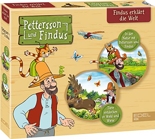 Pettersson und Findus: Doppel-Box Findus erklärt die Welt: In der Natur mit Pettersson und Findus + Tiere entdecken in Wald und Wiese - Die Original-Hörspiele von Edel Music & Entertainment Cd / Dvd