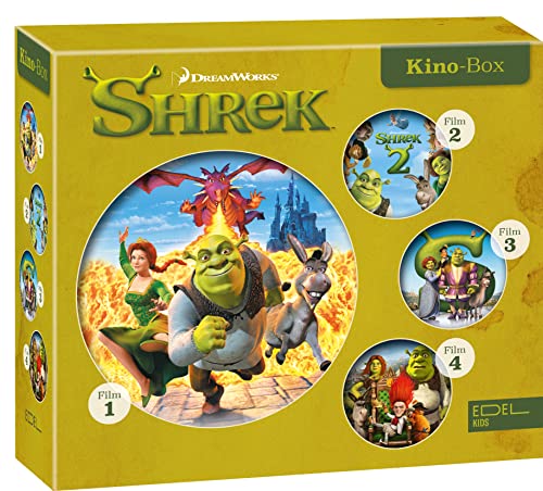 Shrek - Kino-Box (1 - 4) - Die Original-Hörspiele zu den Kinofilmen - 20 Jahre Shrek von Edel Music & Entertainment Cd / Dvd