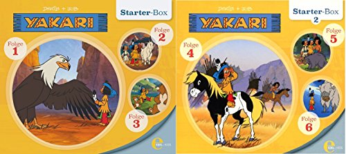 Yakari - Starter Box 1+2 (Hörspiel Folge 1-6) im Set - Deutsche Originalware [6 CDs] von Edel:Kids (Edel)