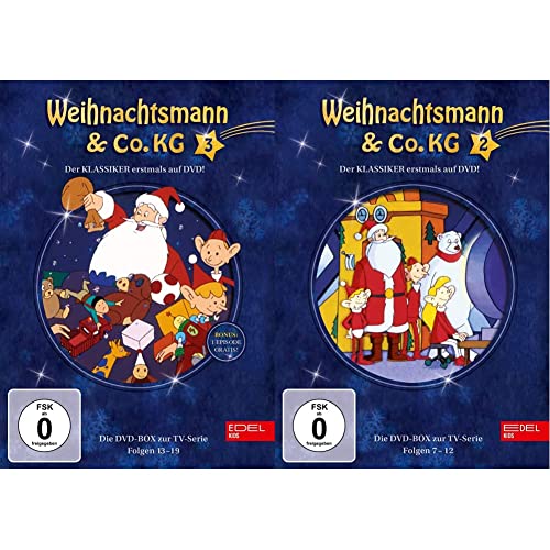 Weihnachtsmann & Co.KG - DVD-Box 3 (Folgen 13-19) & Weihnachtsmann & Co.KG - DVD-Box 2 (Folgen 7-12) [2 DVDs] von Edel:Kids