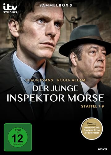 Der Junge Inspektor Morse - Sammelbox 3 (7-9) - 9 Folgen in Spielfilmlänge - inkl. 114 Min. Interviews mit Cast & Crew u. Featurettes [6 DVDs] von Edel Motion