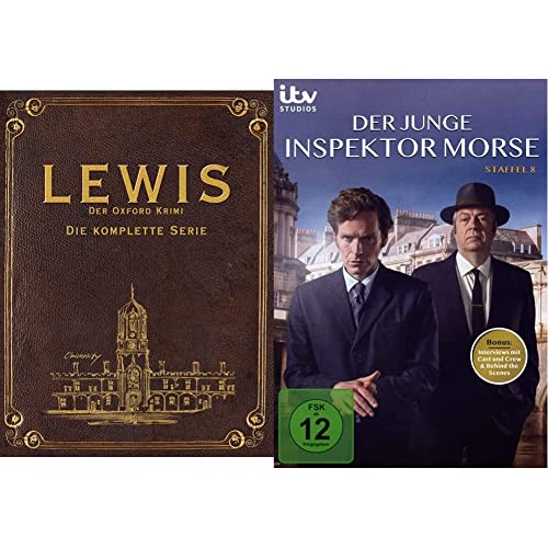 Lewis - Der Oxford Krimi Gesamtbox (Exklusiv bei Amazon.de) [Special Edition] [20 DVDs] & Der junge Inspektor Morse - Staffel 8 [2 DVDs] von Edel