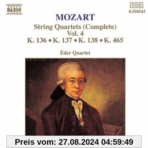 Mozart Streichquartette Vol 4 Eder von Eder-Quartett