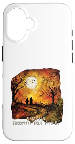 Ahnen gehen mit mir, Samhain-Nacht Hülle für iPhone 16 von Edgar Allan Poets