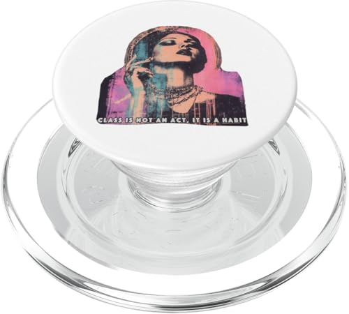 Class Is An Habit, Not An Act Inspired by Aristoteles PopSockets PopGrip für MagSafe von Edgar Allan Poets