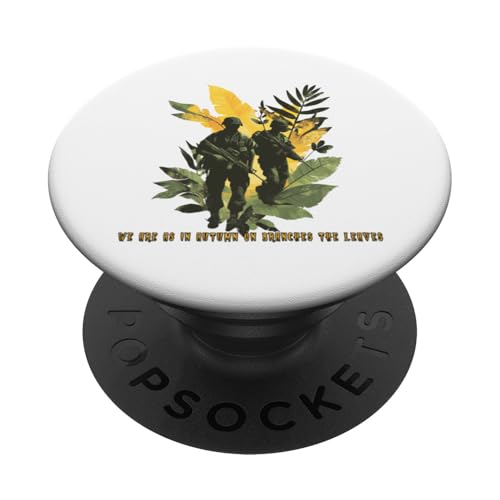 Ungaretti Soldaten sind wie im Herbst auf Ästen die Blätter PopSockets Klebender PopGrip von Edgar Allan Poets