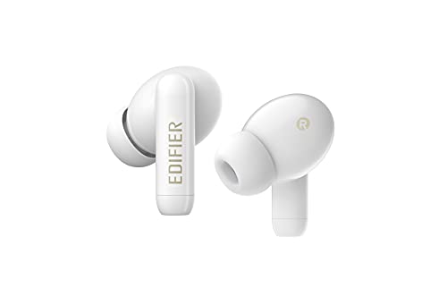 EDIFIER TWS330 NB Bluetooth Earbuds - Kabellose Stereo-Kopfhörer mit aktiver Geräuschunterdrückung, staub- und spritzwassergeschützt(IP54), weiß von Edifier