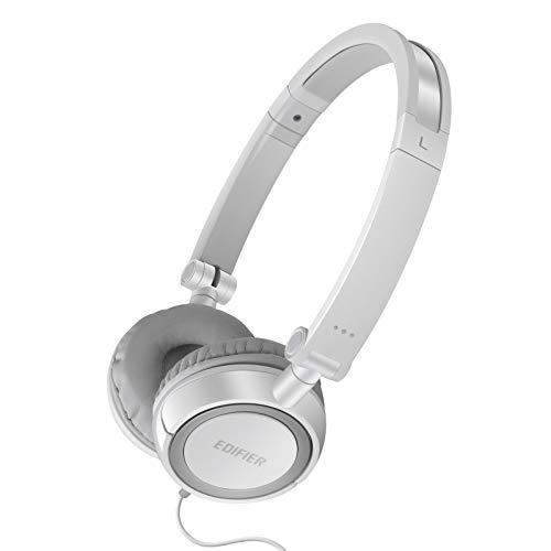 Edifier H650 Hi-Fi On-Ear Kopfhörer Over Ear Headphones Klappbar Und Leicht Headset Passend Für Erwachsene Und Kinder Verstellbarer Bügel Weiß von Edifier