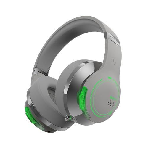 Edifier Hecate G5BT Kabelloses Gaming Headset, 36H Akku, Einziehbar Dual-MIC ENC, Over-Ear Kopfhörer Weiche Form-Ohrpolster, Hi-Res Audio, H+ Sound, RGB-Licht, für PC PS4 PS5 Phone Switch von Edifier