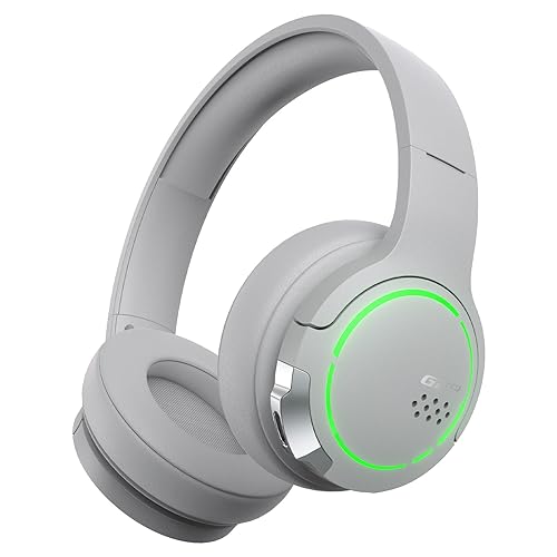 Edifier Hecate by G2BT Gaming-Headset, kabellose Bluetooth 5.2-Kopfhörer mit 40-mm-Treiber, leichte Over-Ear-Kopfhörer mit Geräuschunterdrückung und weichen Ohrenschützern, RGB-Licht, Grau von Edifier