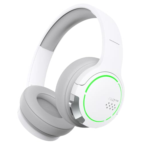 Edifier Hecate G2BT Gaming-Headset, kabellose Bluetooth 5.2-Kopfhörer mit 40-mm-Treiber, leichte Over-Ear-Kopfhörer mit Geräuschunterdrückung und weichen Ohrenschützern, für PC PS4 PS5 Phone Switch von Edifier
