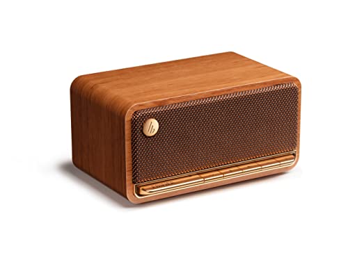 Edifier MP230 - Tragbarer Bluetooth-Lautsprecher im Retro-Design, kabellos. Wiedergabe über Bluetooth, AUX und Micro SD Karte | Braun Holz von Edifier