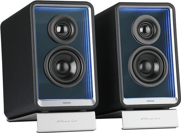 Edifier QR65 - LED 2.0 speakerset+GaN Zwart - Lautsprechersystem (QR65-BK) von Edifier