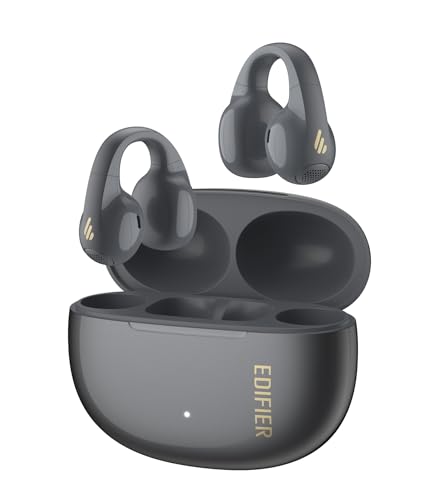 Edifier R1 Open-Ear True Wireless Earbuds, Bluetooth 5.4 Clip-On Kopfhörer, AI Clear Calls, Links/Rechts Austauschbar, 28 Std. AKKU, Schnellladung, Multipoint-Verbindung, App-Steuerung, IP56, Grau Edifier R1 Open-Ear True Wireless Earbuds, Bluetooth 5.4 Clip-On Kopfhörer, AI Clear Calls, Links/Rechts Austauschbar, 28 Std. AKKU, Schnellladung, Multipoint-Verbindung, App-Steuerung, IP56, Grau von Edifier