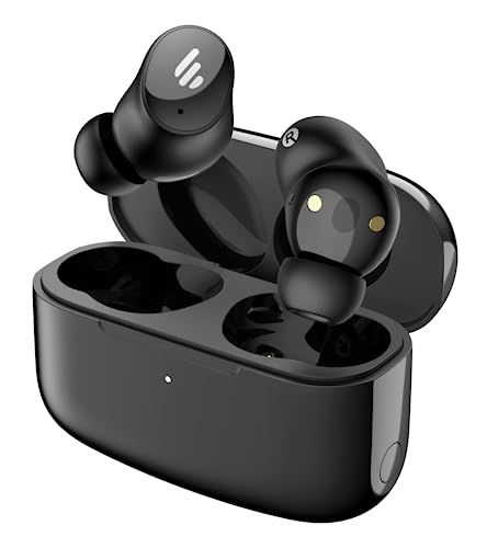 Edifier TWS1 Pro 2 Aktive Geräuschunterdrückung Ohrhörer, 42dB ANC, AI-verbesserte Anrufe mit 4 Mikrofonen, In-Ear Erkennung, Schnellladung, Spielmodus, benutzerdefinierte EQ, Bluetooth 5.3 - Schwarz von Edifier