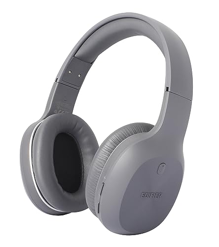 Edifier W600BT Kabellose Over-Ear Kopfhörer, Bluetooth V5.1, Kristallklare Anrufe, 40mm Treiber, 30 Stunden Wiedergabezeit, Verbindung mit 2 Geräten, Integriertes Mikrofon, Leicht - Grau von Edifier