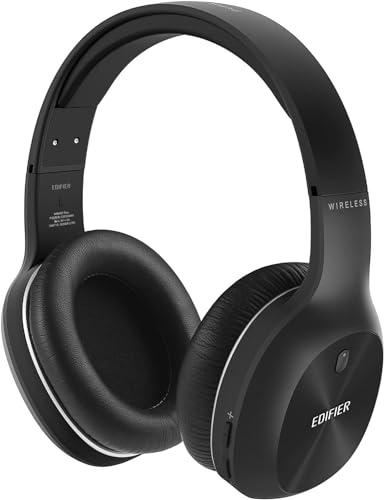 Edifier W800BT Plus Kabellose Over-Ear-Kopfhörer, Bluetooth-Headset mit CVC™ 8.0-Geräuschunterdrückung bei Anrufen, 55 Stunden Wiedergabezeit, integriertes Mikrofon, APP-Steuerung, Schwarz von Edifier