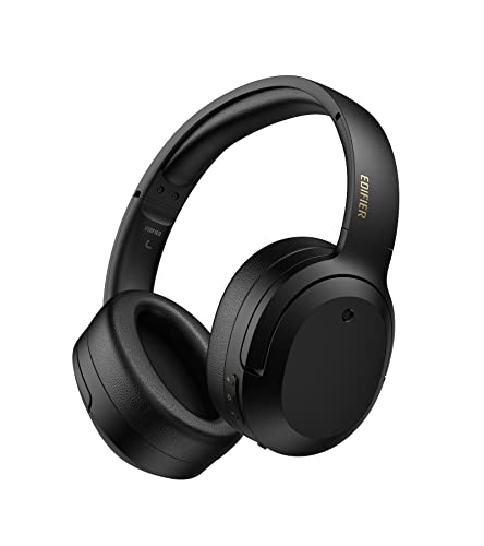 Edifier W820NB Plus Kopfhörer mit Hybrid Aktiver Geräuschunterdrückung - LDAC Codec - Hi-Res Audio Wireless & Wired - Schnellladefunktion - 49 Stunden Spielzeit - Over Ear Bluetooth V5.2 - Schwarz von Edifier