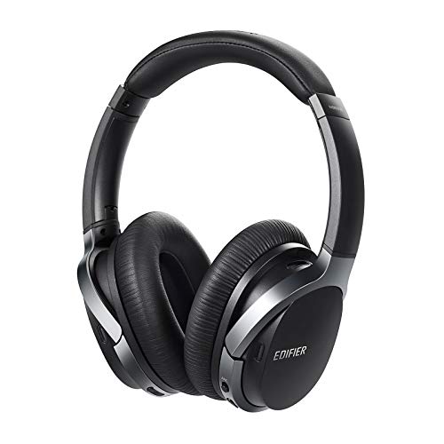 Edifier W860NB Hi-Fi Kopfhörer (Bluetooth 4.1 mit aptX und NFC, HFP, HSP, A2DP, AVRCP, bis 25 Stunden), Black, UNIVERSAL Size von Edifier