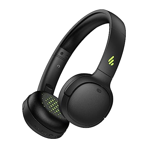 Edifier WH500 Kabelloser On-Ear-Kopfhörer – Bluetooth V5.2 Leichter und Faltbarer Kopfhörer mit 40 Stunden Musikwiedergabe – Personalisierbarer EQ – Schnelles Aufladen – Schwarz von Edifier