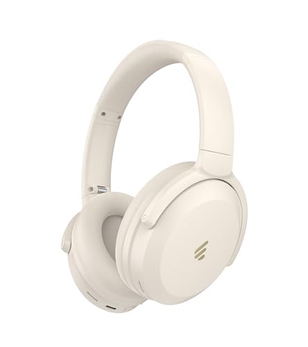 Edifier WH700NB Pro Kabellose Over-Ear Kopfhörer mit -43dB Aktiver Geräuschunterdrückung, Hi-Res Audio, AAC, Bluetooth V5.4, Multi-Point-Verbindung, AI-Klare Anrufe, Schnellladung, Faltbar - Elfenbein von Edifier