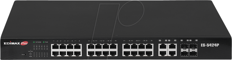 EDI ES-5424P - Switch, 24-Port, Fast Ethernet, PoE+ von Edimax