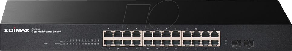 EDI GS-1026 V3 - Switch, 26-Port, Gigabit Ethernet, SFP von Edimax