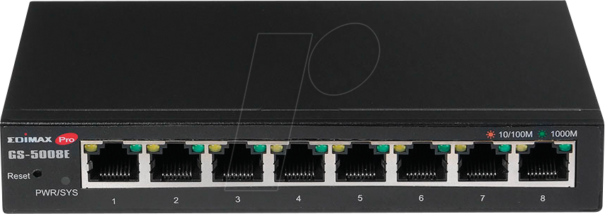 EDI GS-5008E - Switch, 8-Port, Gigabit Ethernet von Edimax