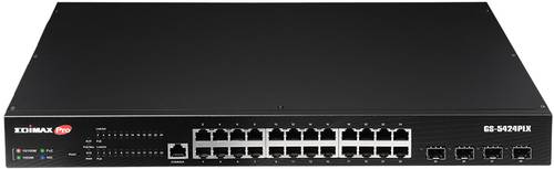 EDIMAX GS-5424PLX Netzwerk Switch 24 + 4 Port 10 / 100 / 1000MBit/s PoE-Funktion von Edimax