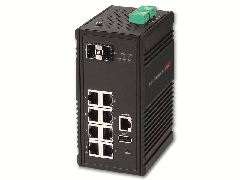 EDIMAX Industrie-Switch IGS-5208, 8-port, Web-Managed, 2x SFP von Edimax