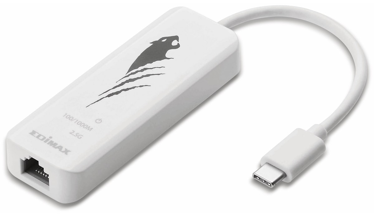 EDIMAX USB-C Netzwerkadapter EU-4307, 2,5GBit/s von Edimax