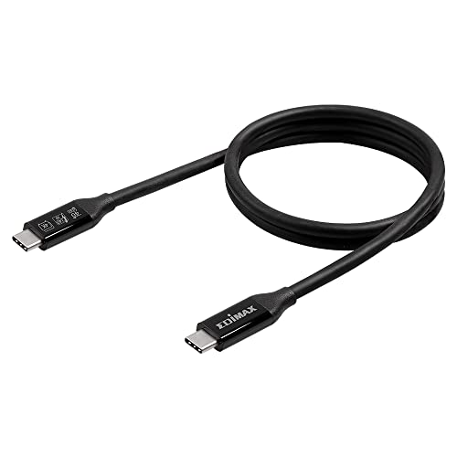 EDIMAX USB-Kabel USB4®, Thunderbolt™ 3 USB-C® Stecker 1m Schwarz UC4-010TB V2 von Edimax