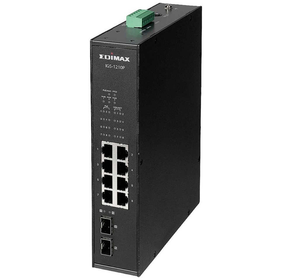 Edimax EDIMAX IGS-1210P Industrial Ethernet Switch Netzwerk-Switch von Edimax