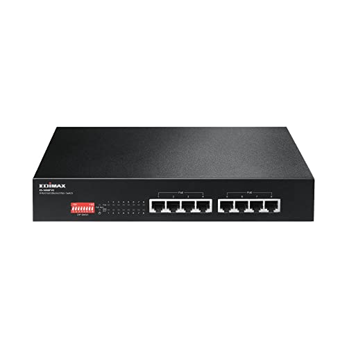 Edimax ES-1008P V2 - 8-Port Fast Ethernet PoE+ Switch mit DIP-Schalter von Edimax