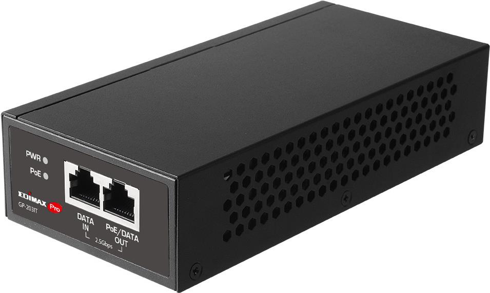 Edimax GP-203IT - 2.5 Gigabit Ethernet - Schnelles Ethernet - Gigabit Ethernet - 10,100,1000,2500 Mbit/s - IEEE 802.3 - IEEE 802.3ab - IEEE 802.3af - IEEE 802.3at - IEEE 802.3bt - IEEE 802.3u - Schwarz - Metall - 100 m (GP-203IT) Edimax GP-203IT - 2.5 Gigabit Ethernet - Schnelles Ethernet - Gigabit Ethernet - 10,100,1000,2500 Mbit/s - IEEE 802.3 - IEEE 802.3ab - IEEE 802.3af - IEEE 802.3at - IEEE 802.3bt - IEEE 802.3u - Schwarz - Metall - 100 m (GP-203IT) von Edimax