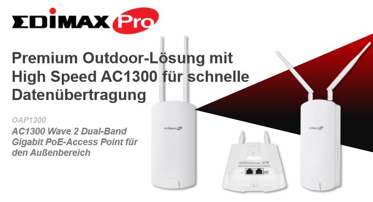 Edimax WL-AP EdimaxPro Access Point OAP1300 Wall & Pole Qutdoor (OAP1300) von Edimax