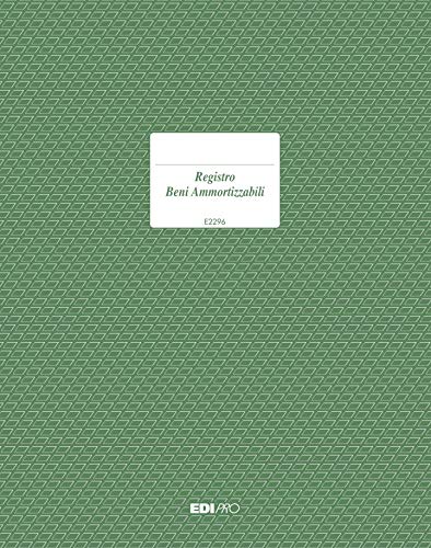 EDIPRO - E2296 - Register für abschreibungsfähige Vermögenswerte 45 nummerierte Seiten 31 x 24,5 Seiten von Edipro